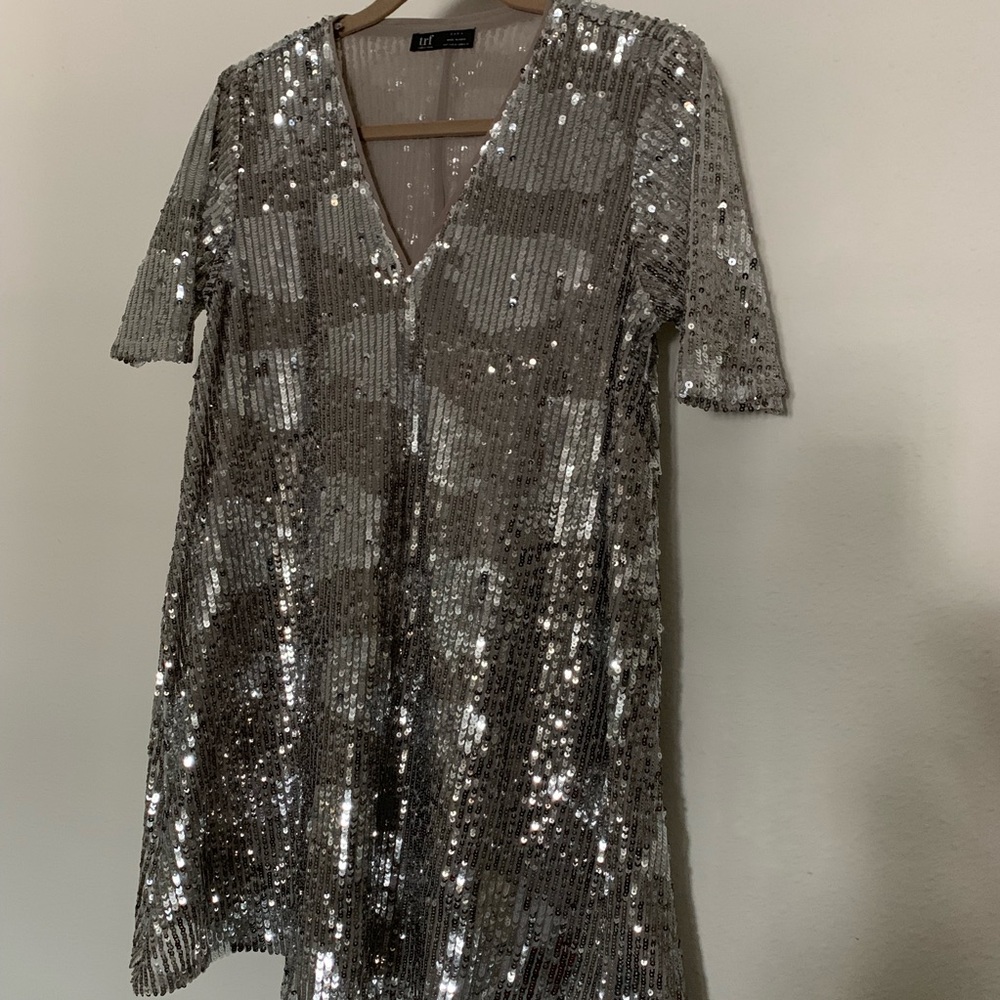 Zara TRF Collection sequin mini dress